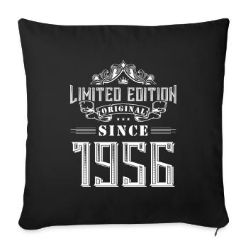 1956 limited edition - Sofa pillowcase 17,3'' x 17,3'' (45 x 45 cm) - black - Front