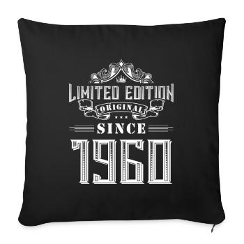 Édition limitée 1960 - Housse de coussin décorative 45 x 45 cm - noir - Devant