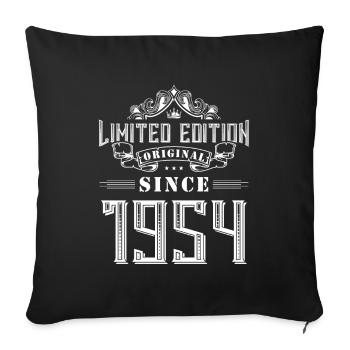 1954 limited edition - Sofa pillowcase 17,3'' x 17,3'' (45 x 45 cm) - black - Front