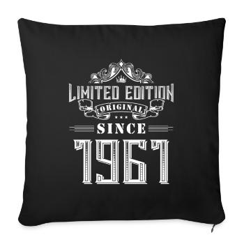 1961 limited edition - Sofa pillowcase 17,3'' x 17,3'' (45 x 45 cm) - black - Front