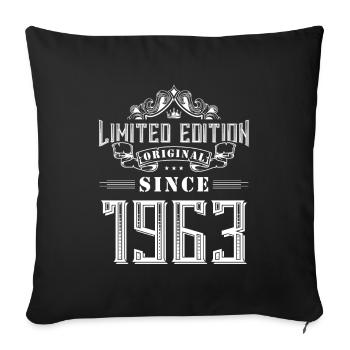 1963 limited edition - Sofa pillowcase 17,3'' x 17,3'' (45 x 45 cm) - black - Front