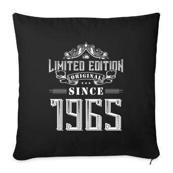 Édition limitée 1965 - Housse de coussin décorative 45 x 45 cm - noir - Devant