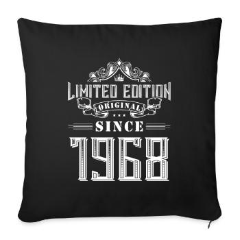 1968 limited edition - Sofa pillowcase 17,3'' x 17,3'' (45 x 45 cm) - black - Front