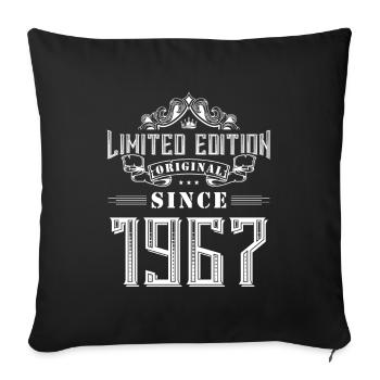 Édition limitée 1967 - Housse de coussin décorative 45 x 45 cm - noir - Devant
