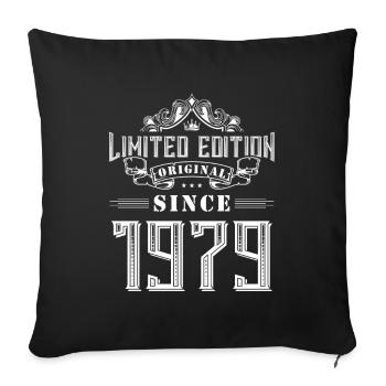 Édition limitée 1979 - Housse de coussin décorative 45 x 45 cm - noir - Devant