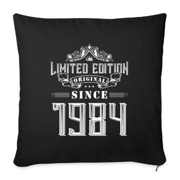 Édition limitée 1984 - Housse de coussin décorative 45 x 45 cm - noir - Devant