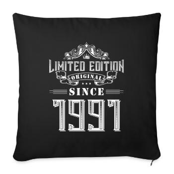 Édition limitée 1991 - Housse de coussin décorative 45 x 45 cm - noir - Devant