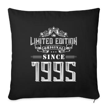 Édition limitée 1995 - Housse de coussin décorative 45 x 45 cm - noir - Devant