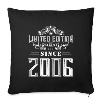 Édition limitée 2006 - Housse de coussin décorative 45 x 45 cm - noir - Devant