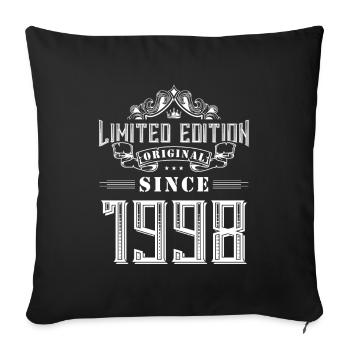 Édition limitée 1998 - Housse de coussin décorative 45 x 45 cm - noir - Devant