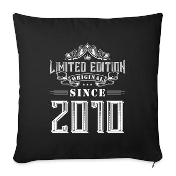 2010 limited edition - Sofa pillowcase 17,3'' x 17,3'' (45 x 45 cm) - black - Front