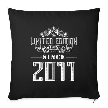 2011 limited edition - Sofa pillowcase 17,3'' x 17,3'' (45 x 45 cm) - black - Front