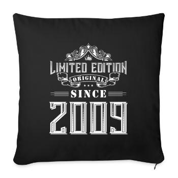 Édition limitée 2009 - Housse de coussin décorative 45 x 45 cm - noir - Devant