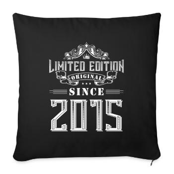 2015 limited edition - Sofa pillowcase 17,3'' x 17,3'' (45 x 45 cm) - black - Front