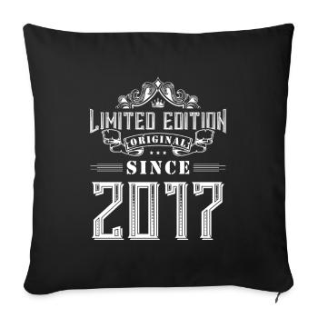 Édition limitée 2017 - Housse de coussin décorative 45 x 45 cm - noir - Devant