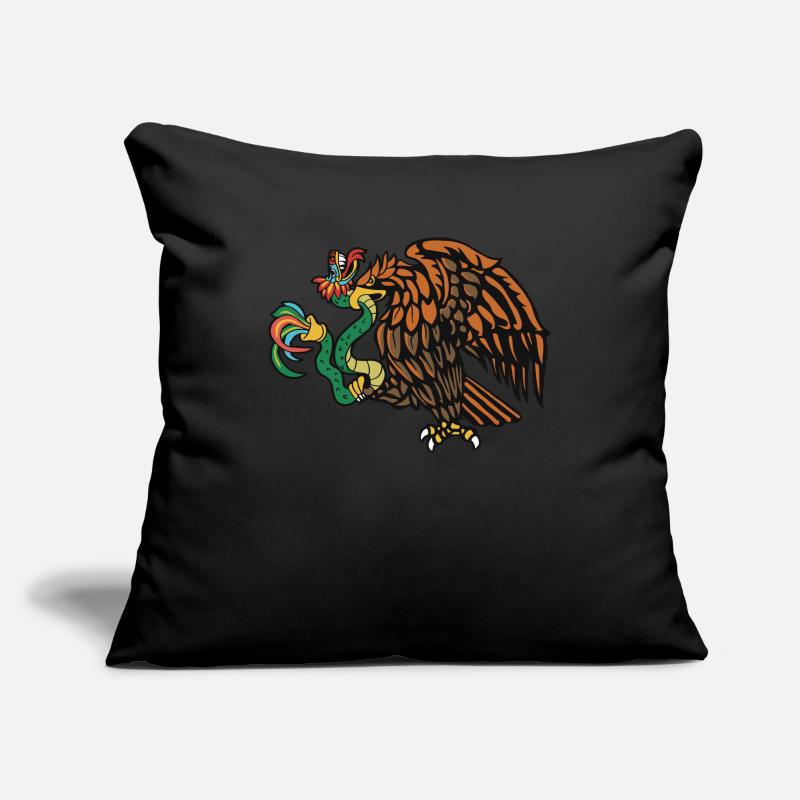 Quetzalcoatl Aztec Feathered Snake Eagle Sofa pillowcase 17,3'' x 17,3'' (45 x 45 cm)
