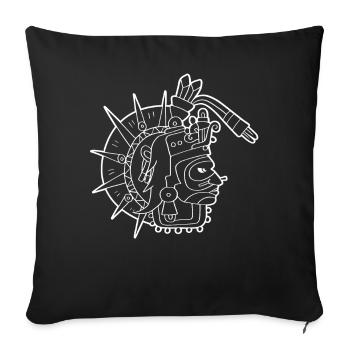 Tonatiuh Aztec God Sun God Maya Inca Toltecs - Sofa pillowcase 17,3'' x 17,3'' (45 x 45 cm) - black - Front