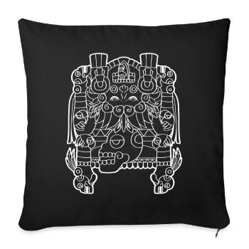 Tlaltecuhtli Aztec Goddess Mesoamerican - Sofa pillowcase 17,3'' x 17,3'' (45 x 45 cm) - black - Front
