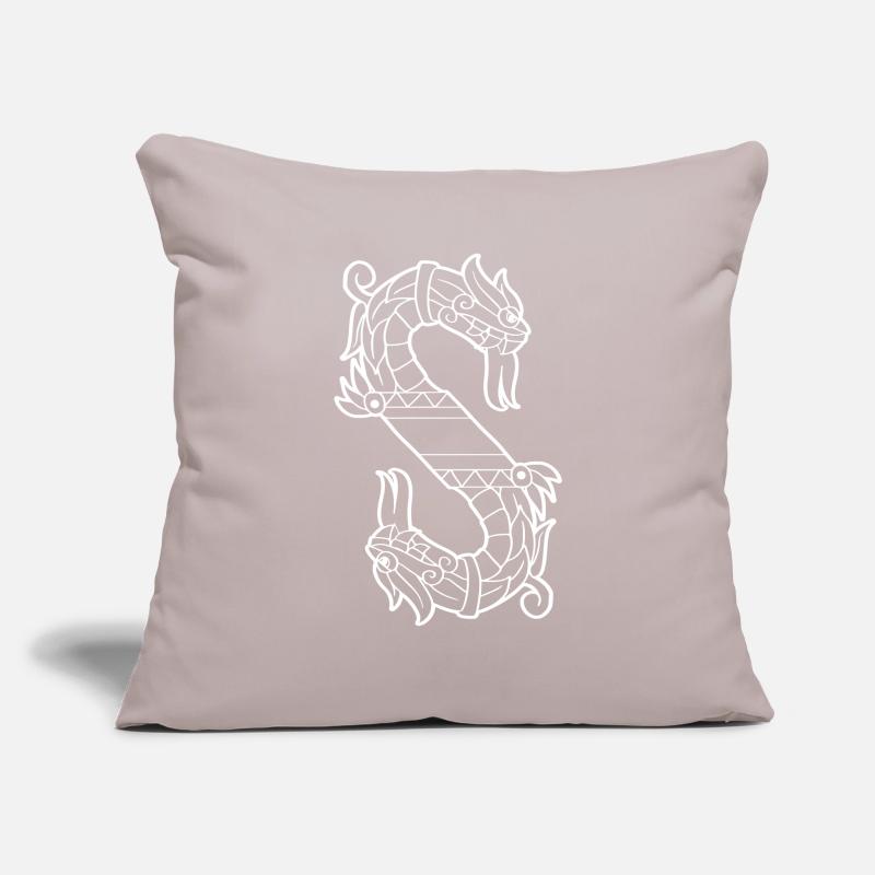 Aztec snake with two heads Two-headed Sc Sofa pillowcase 17,3'' x 17,3'' (45 x 45 cm)