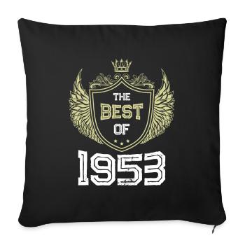 1953 best of - Sofa pillowcase 17,3'' x 17,3'' (45 x 45 cm) - black - Front