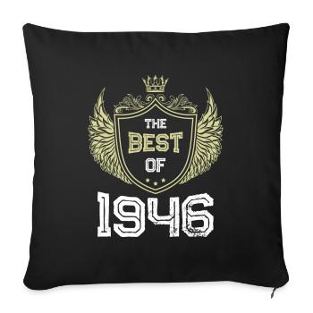 1946 best of - Sofa pillowcase 17,3'' x 17,3'' (45 x 45 cm) - black - Front