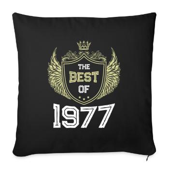 1977 best of - Sofa pillowcase 17,3'' x 17,3'' (45 x 45 cm) - black - Front