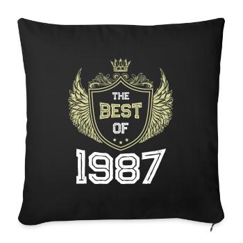 1987 best of - Sofa pillowcase 17,3'' x 17,3'' (45 x 45 cm) - black - Front