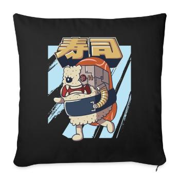 Cyborg Japanese Sushi Monster Cyber Punk Cyber - Sofa pillowcase 17,3'' x 17,3'' (45 x 45 cm) - black - Front