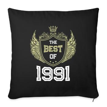 1991 best of - Sofa pillowcase 17,3'' x 17,3'' (45 x 45 cm) - black - Front