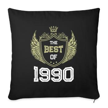 1990 best of - Sofa pillowcase 17,3'' x 17,3'' (45 x 45 cm) - black - Front