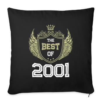 2001 best of - Sofa pillowcase 17,3'' x 17,3'' (45 x 45 cm) - black - Front