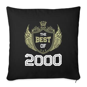 2000 best of - Sofa pillowcase 17,3'' x 17,3'' (45 x 45 cm) - black - Front