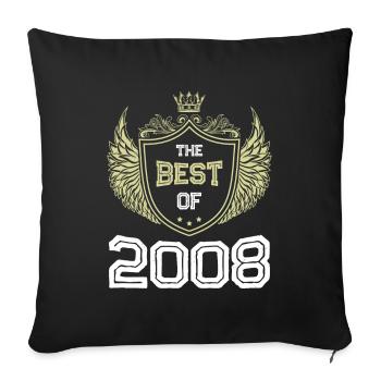 2008 best of - Sofa pillowcase 17,3'' x 17,3'' (45 x 45 cm) - black - Front