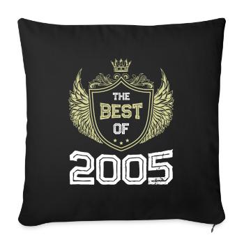 2005 best of - Sofa pillowcase 17,3'' x 17,3'' (45 x 45 cm) - black - Front
