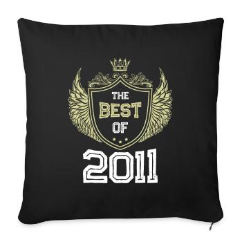 2011 best of - Sofa pillowcase 17,3'' x 17,3'' (45 x 45 cm) - black - Front