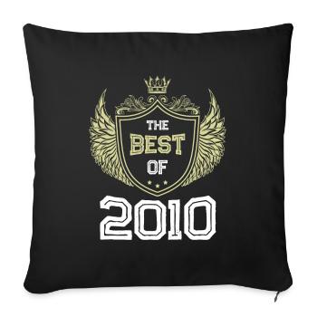 2010 best of - Sofa pillowcase 17,3'' x 17,3'' (45 x 45 cm) - black - Front