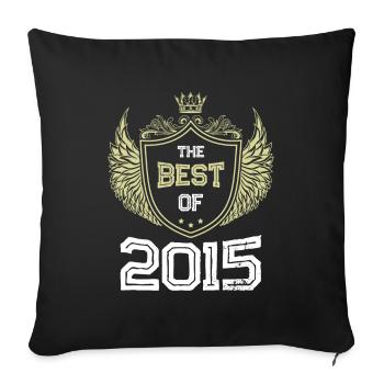 2015 best of - Sofa pillowcase 17,3'' x 17,3'' (45 x 45 cm) - black - Front