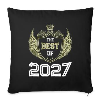 2027 best of - Sofa pillowcase 17,3'' x 17,3'' (45 x 45 cm) - black - Front