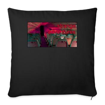 Anemoiacore Aesthetic Border Space Weirdcore - Sofa pillowcase 17,3'' x 17,3'' (45 x 45 cm) - black - Front