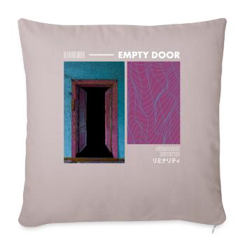Anemoiacore Aesthetic Border Space Weirdcore - Sofa pillowcase 17,3'' x 17,3'' (45 x 45 cm) - light taupe - Front
