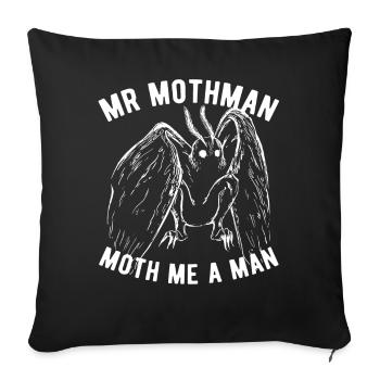 Cryptozoologie des cryptides Mothman - Housse de coussin décorative 45 x 45 cm - noir - Devant
