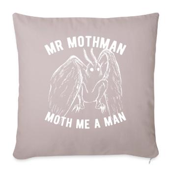 Mothman Kryptide Kryptozoologie - Sofakissenbezug 45 x 45 cm - helles Taupe - Vorne