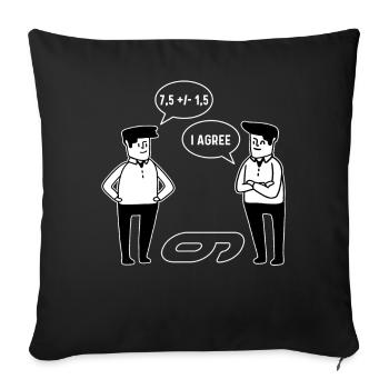Drôle d’équation mathématique Il s’agit du Per - Housse de coussin décorative 45 x 45 cm - noir - Devant