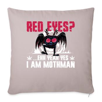 Moth man cryptids - Sofa pillowcase 17,3'' x 17,3'' (45 x 45 cm) - light taupe - Front