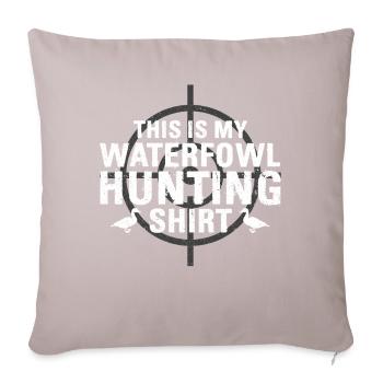 Fun waterfowl hunting - Sofa pillowcase 17,3'' x 17,3'' (45 x 45 cm) - light taupe - Front