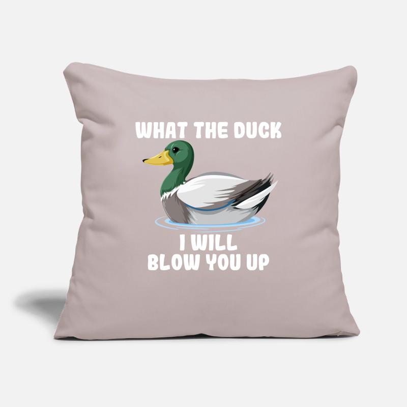 Drôle de chasseur de canard chasseur de canard Housse de coussin décorative 45 x 45 cm