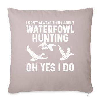 Fun waterfowl hunting - Sofa pillowcase 17,3'' x 17,3'' (45 x 45 cm) - light taupe - Front