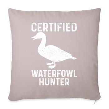 Funny duck hunt - Sofa pillowcase 17,3'' x 17,3'' (45 x 45 cm) - light taupe - Front
