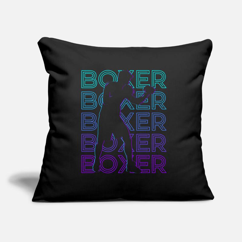 Boxer Boxes Retro Cadeau Housse de coussin décorative 45 x 45 cm