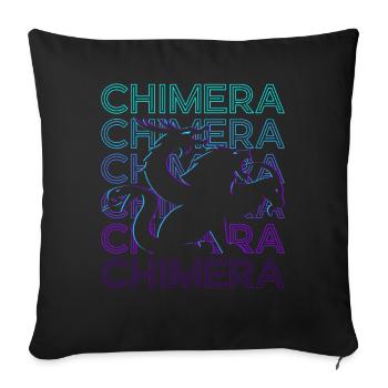 Chimera Ancient Greek Mythology Retro Gift - Sofa pillowcase 17,3'' x 17,3'' (45 x 45 cm) - black - Front